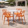 Bộ Bàn 3055 Và 4 Ghế Elegant Cao Cấp | Bàn Ghế Cafe, Nhà Hàng, Sân Vườn