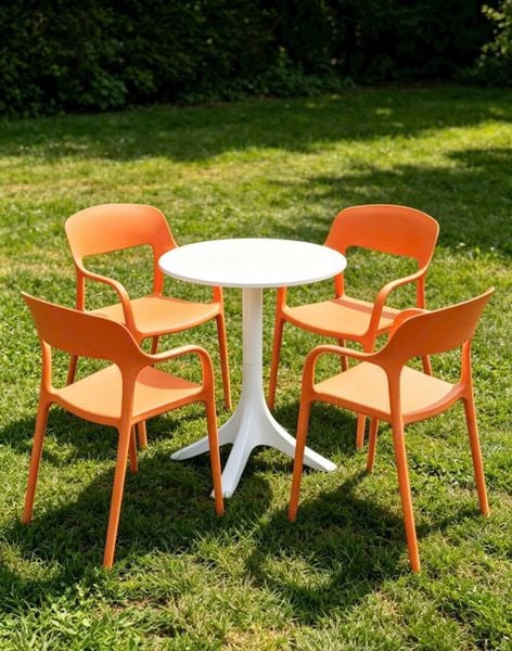 Bộ Bàn 3055 Và 4 Ghế Urban Cao Cấp | Bàn Ghế Cafe, Nhà Hàng, Sân Vườn