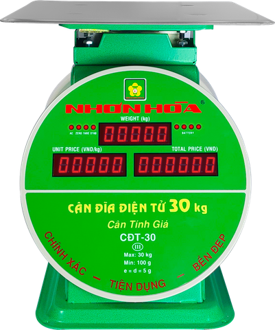 Cân Đĩa Điện Tử 30KG Nhơn Hòa
