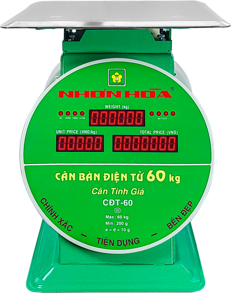 Cân Đĩa Điện Tử 60KG Nhơn Hòa