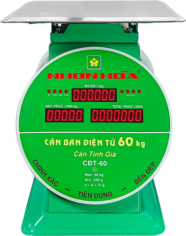 Cân Đĩa Điện Tử 60KG Nhơn Hòa