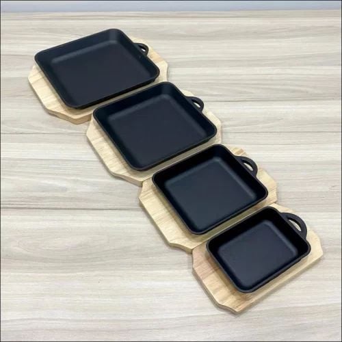 Chảo Gang Vuông 1 Quai