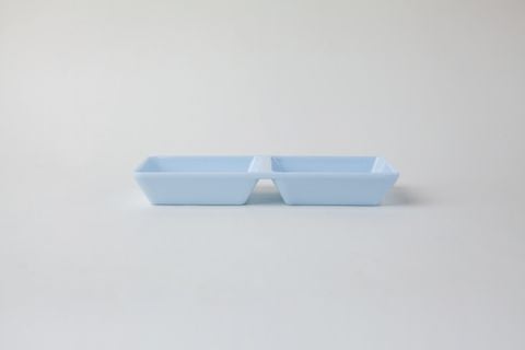 Chén Chấm 2 Ngăn C103 Vân Đá Blue Pastel