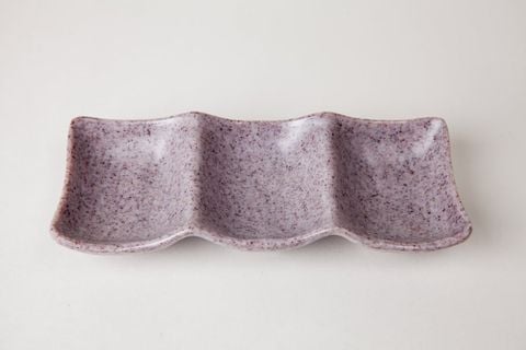 Chén Chấm 3 Ngăn C111 Nhám Màu Môn