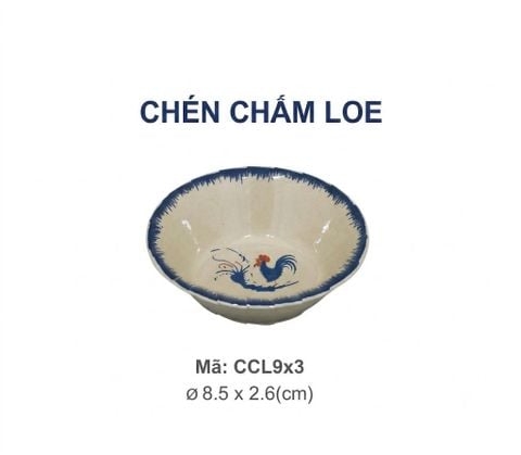 Chén Chấm Loe CCL9x3 Đồng Quê