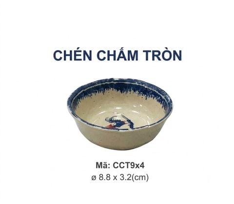 Chén Chấm Tròn CCT9x4 Đồng Quê