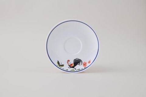 Dĩa Lót Chén Hoa Văn Con Gà Trống V314 Horeca
