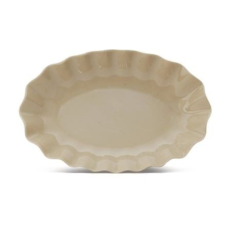 Dĩa Oval Hoa Màu Nâu Fataco