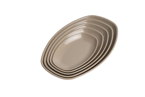 Dĩa Oval Sâu Màu Nâu Nhiều Size