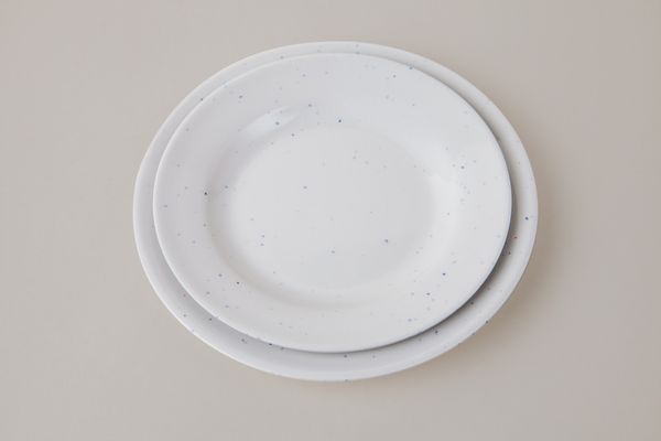 Dĩa Tròn Cạn Vân Đá Cát Trắng