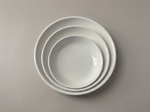 Dĩa Tròn Sâu Trắng Horeca