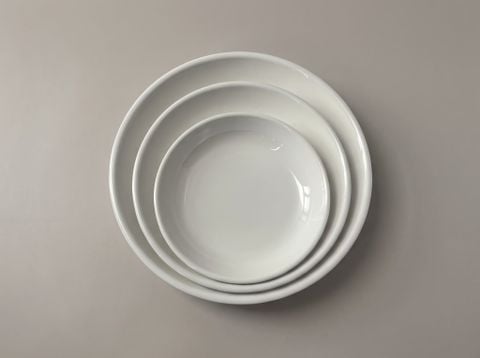 Dĩa Tròn Sâu Trắng Horeca
