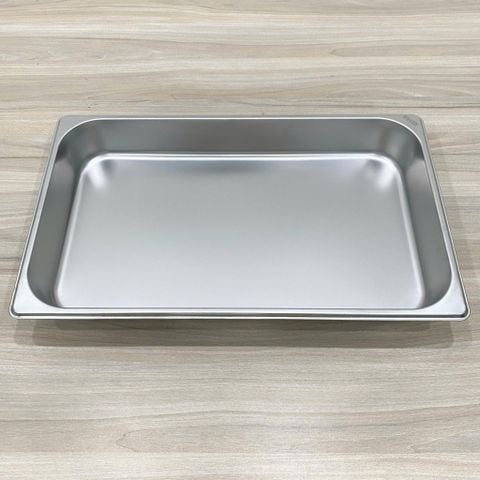 Khay Inox 1/1 Cao Cấp – 3 Size 65mm, 100mm, 150mm, 200mm