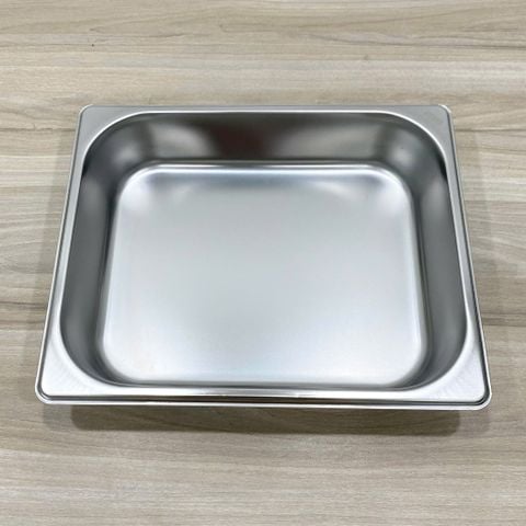 Khay Inox 1/2 Cao Cấp – 3 Size 65mm, 100mm, 150mm, 200mm