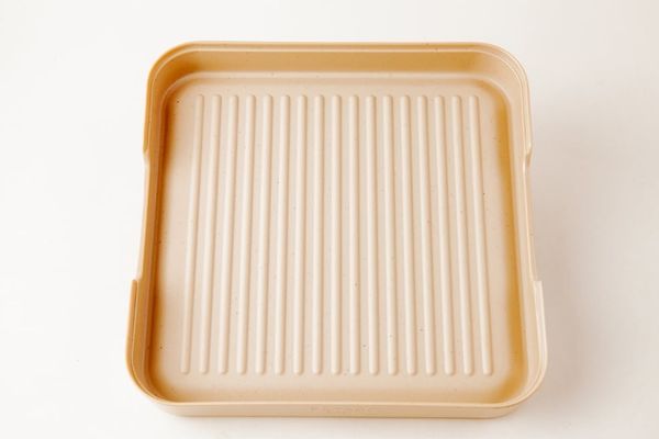 Khay Sushi10 Vuông Màu Nâu