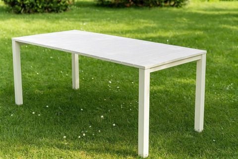 Bàn Nhựa Chữ Nhật 60x80, 120x80, 180x80 Khung Sắt | Bàn Nhựa Outdoor Cao Cấp