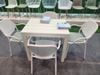 Bàn Nhựa Chữ Nhật 60x80, 120x80, 180x80 Khung Sắt | Bàn Nhựa Outdoor Cao Cấp