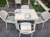 Bàn Nhựa Chữ Nhật 60x80, 120x80, 180x80 Khung Sắt | Bàn Nhựa Outdoor Cao Cấp