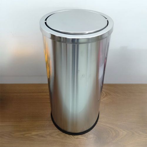 Thùng Rác Inox Nắp Lật