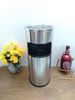 Thùng Rác Inox Tròn Gạt Tàn