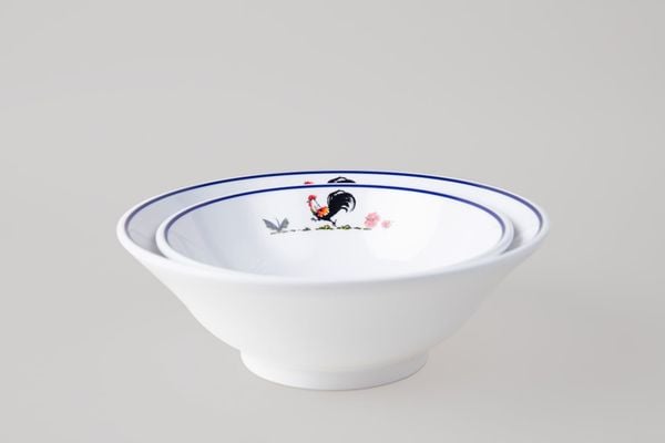 Tô Cạn Hoa Văn Con Gà Trống V314 Horeca