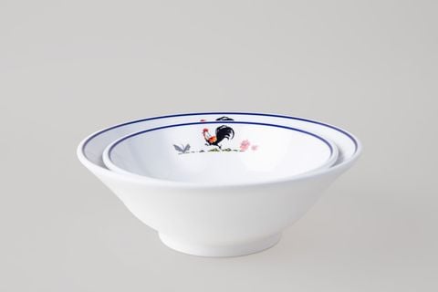 Tô Cạn Hoa Văn Con Gà Trống V314 Horeca