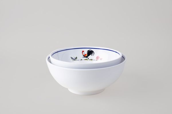 Tô Tròn Hoa Văn Con Gà Trống V314 Horeca
