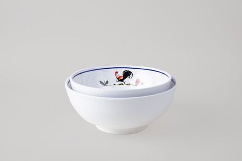Tô Tròn Hoa Văn Con Gà Trống V314 Horeca
