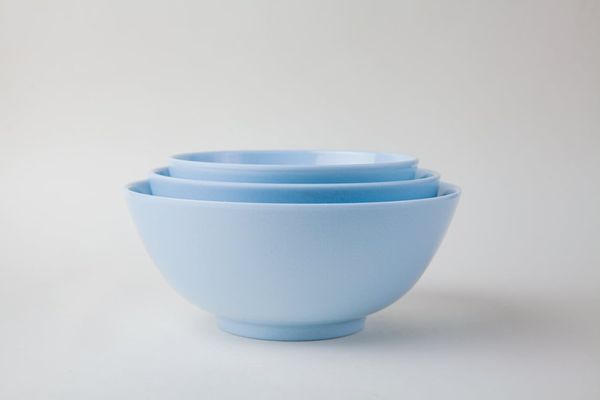 Tô Tròn Vân Đá Blue Pastel