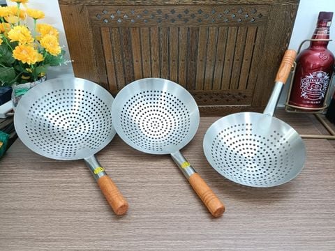 Vợt Xương Inox Cán Gỗ