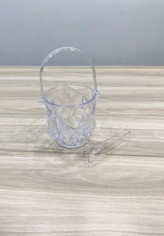 Xô đá nhựa có quai xách mini