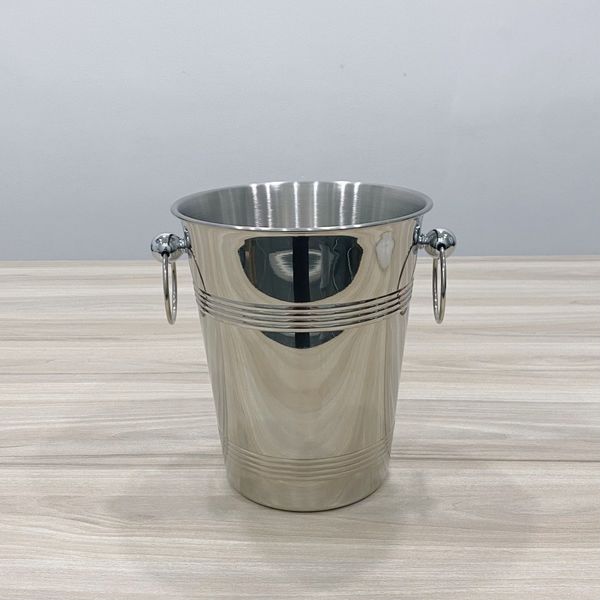 Xô Inox Ướp Rượu Vòng Khoen Trắng