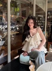 Mie Cami - Áo 2 dây tơ phối ren