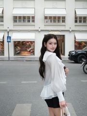 Irene Shirt - Sơmi chiffon tay bồng