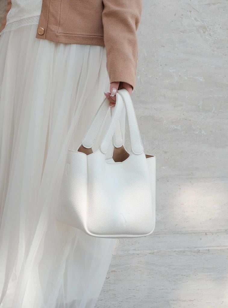 Ella Bucket Handbag - Túi xách da bucket nữ