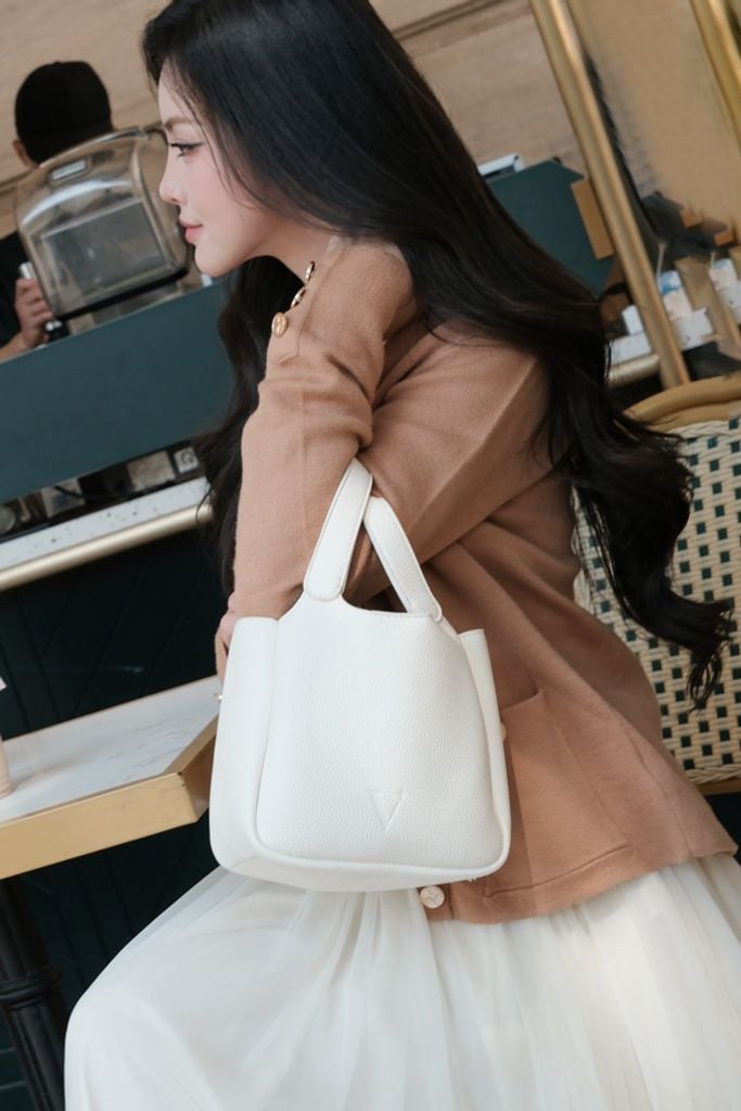 Ella Bucket Handbag - Túi xách da bucket nữ