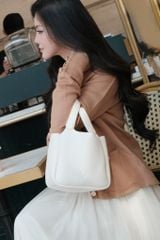 Ella Bucket Handbag - Túi xách da bucket nữ