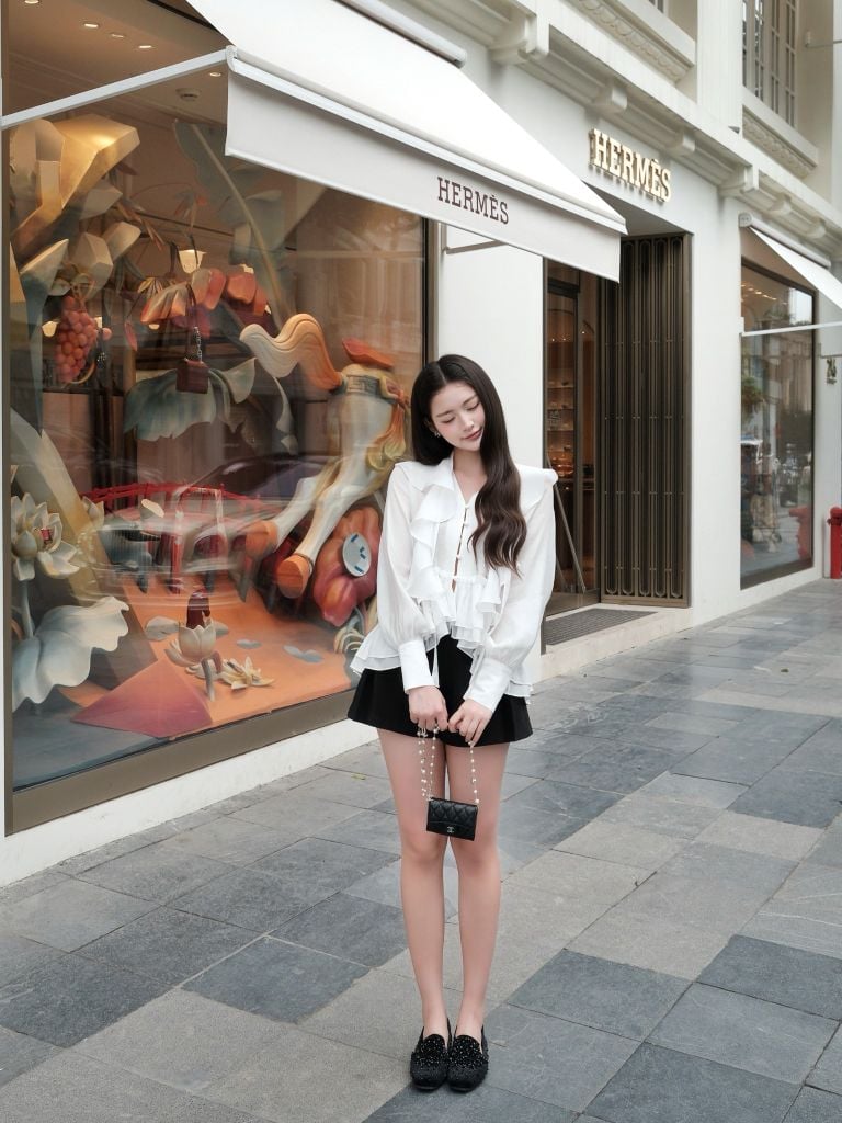 Irene Shirt - Sơmi chiffon tay bồng
