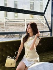 Amelie Top - Áo dệt kim cổ bèo nhún