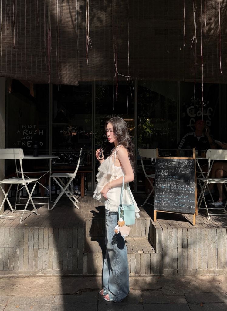 Mie Cami - Áo 2 dây tơ phối ren