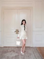 Bella Shirt - Sơmi ren hoa cổ đức phối lụa