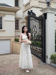 Lilan Skirt - Chân váy ren voan kim sa