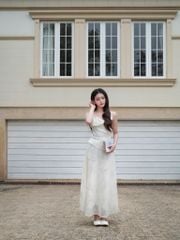 Lilan Skirt - Chân váy ren voan kim sa