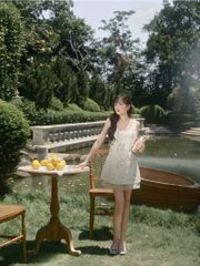 Ceri Dress - Váy đính kim sa phối voan