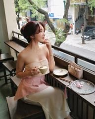 Giao Mẫn - Áo quây xếp ly