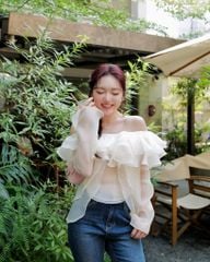 Magnolia Top - Áo trễ vai bèo nhún