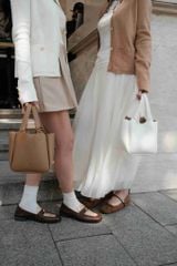 Ella Bucket Handbag - Túi xách da bucket nữ