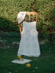 Ceri Dress - Váy đính kim sa phối voan