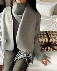 Elise Coat - Áo khoác cổ V