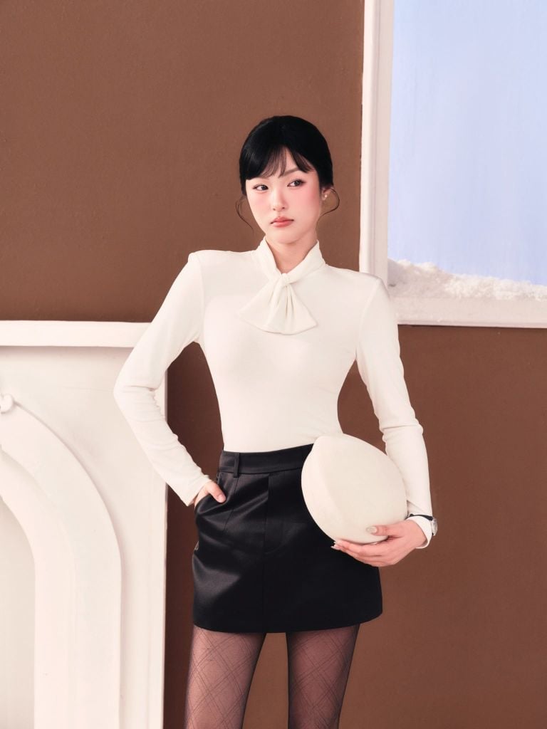 Emma Top -  Áo ôm trắng